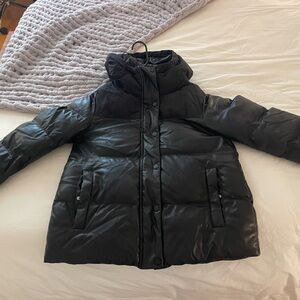 Champion Faux Leather Puffer